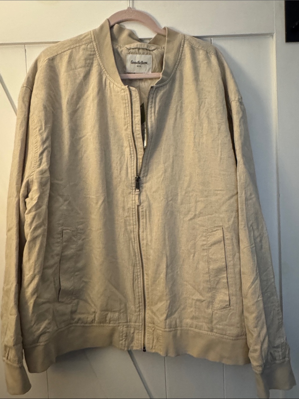 Goodfellow & Co Light Tan Bomber Jacket